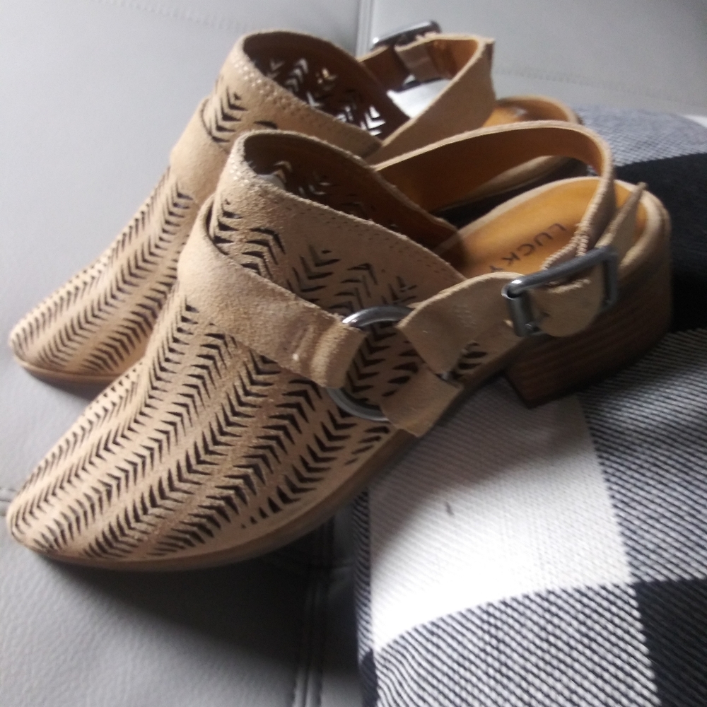Lucky Brand open back booties 6
